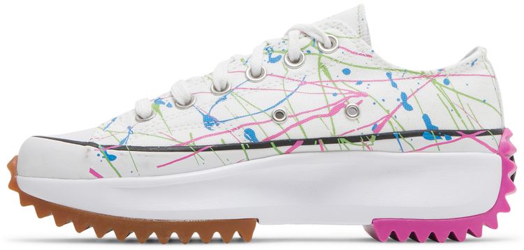 Converse Wmns Run Star Hike Low Splatter Paint   White