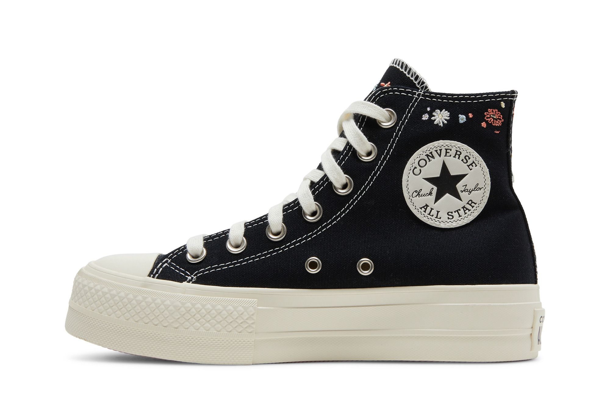 Buy Wmns Chuck Taylor All Star Lift Platform High Embroidered Floral Black A01592C GOAT