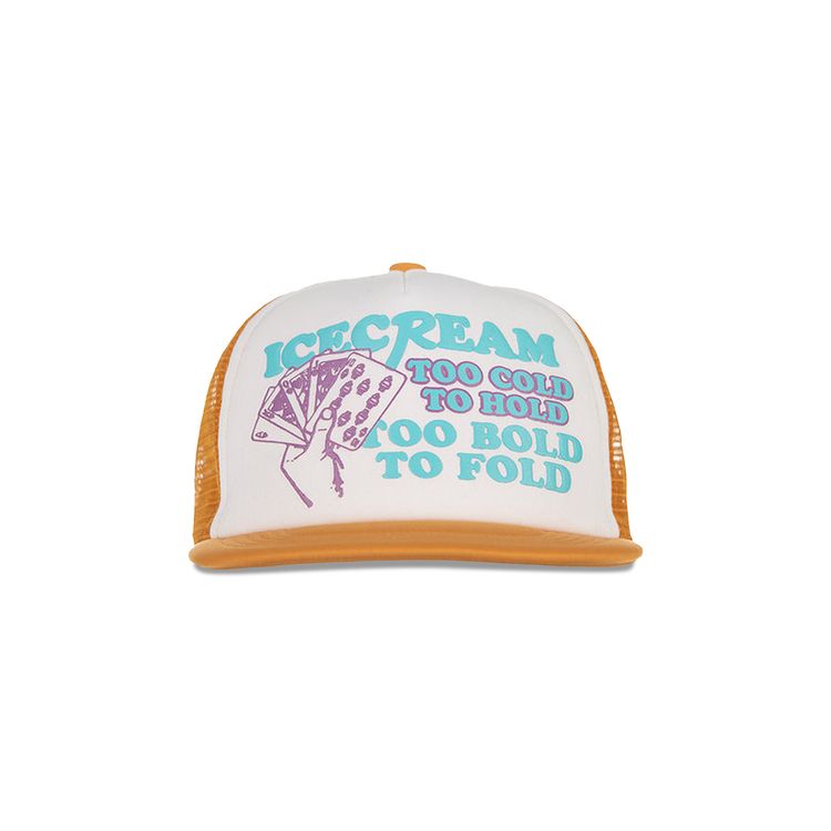 Icecream Too Cold Trucker Hat Inca Gold