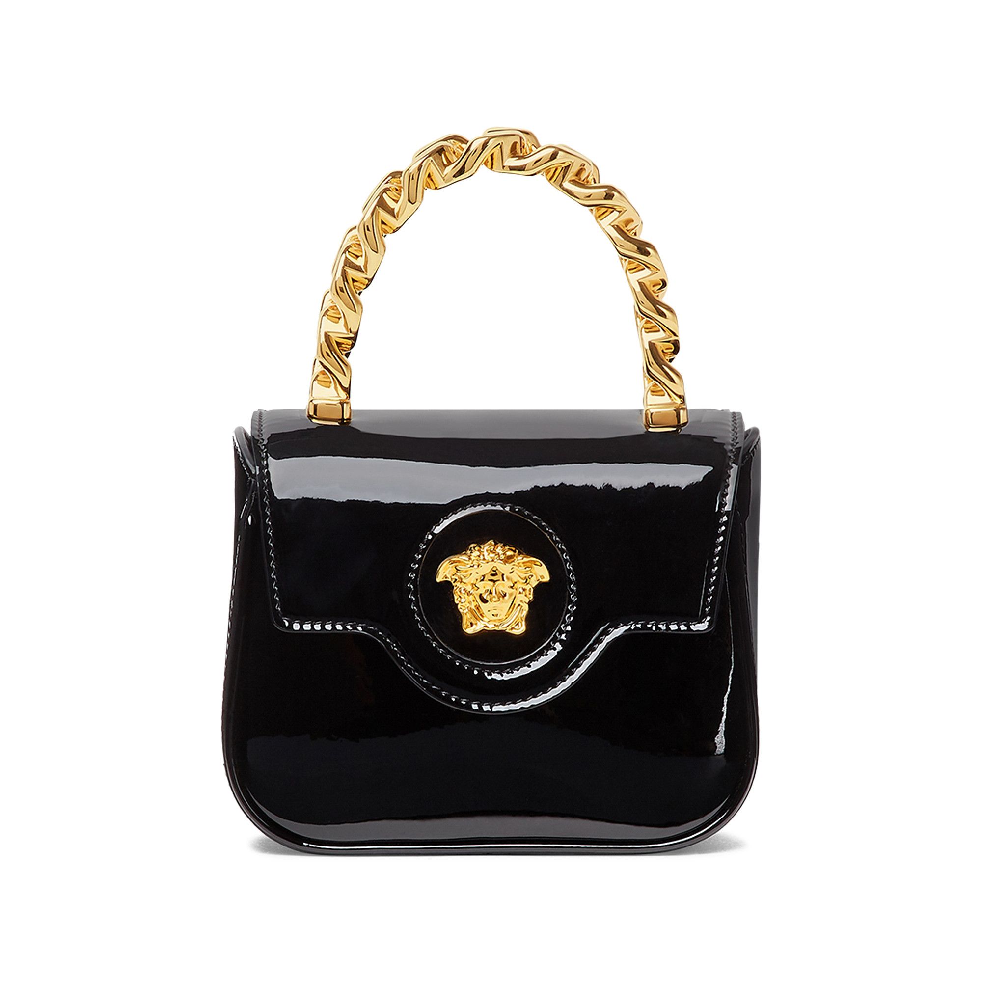 Versace black and gold clearance bag