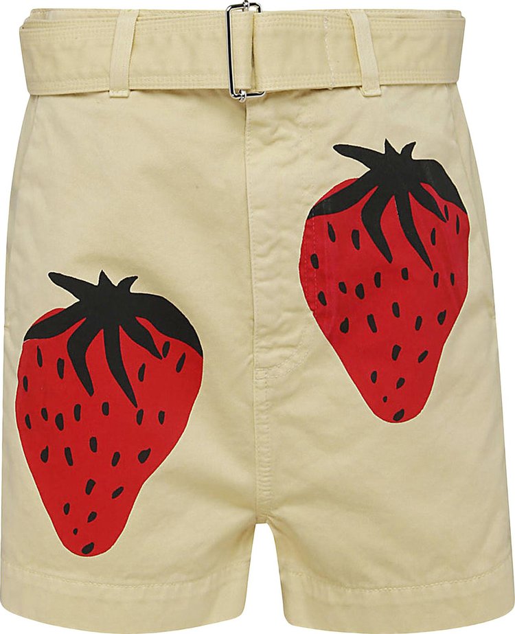 JW Anderson Strawberry Chino Shorts 'Natural/Red'