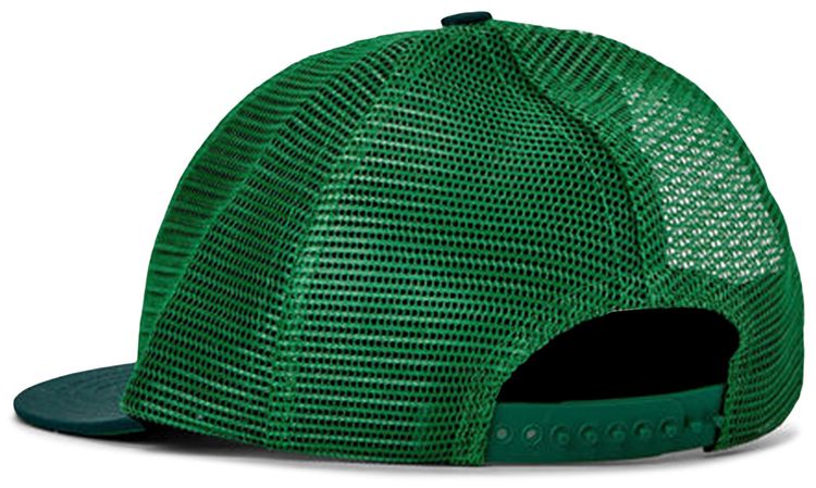 Rhude R Trucker Hat Hunter GreenWhite
