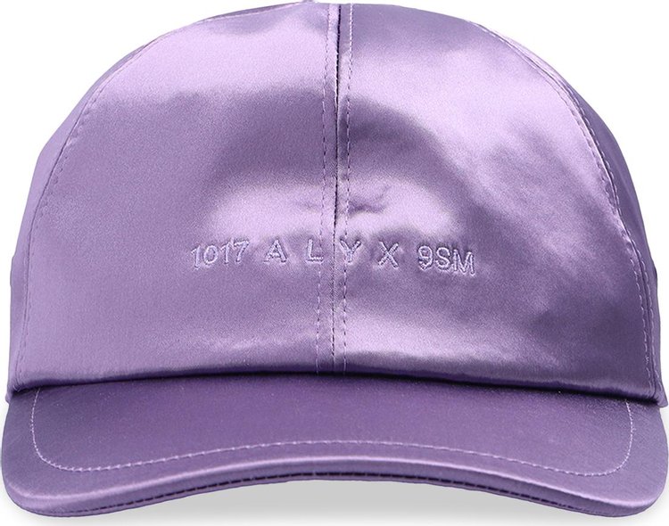 1017 ALYX 9SM Satin Logo Hat With Buckle 'Lilac'