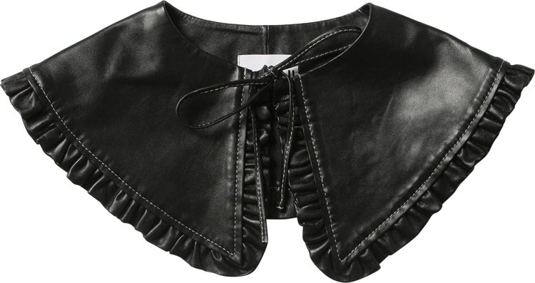 GANNI Leather Collar 'Black'
