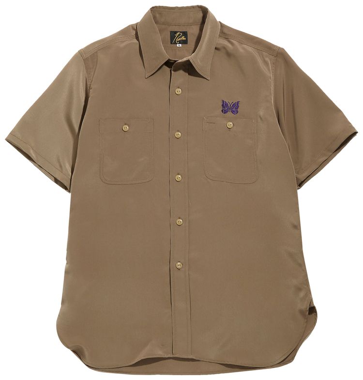 Needles Short Sleeve Work Shirt Camel