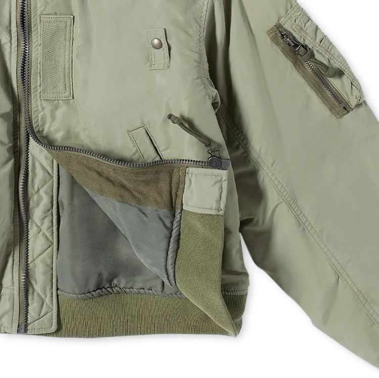 Visvim Thorson III Bomber Jacket Light Green