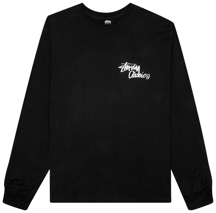 Stussy A Go Go Long Sleeve Tee Black