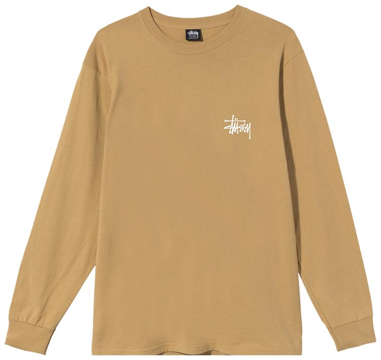 Stussy Basic Long Sleeve Tee Khaki