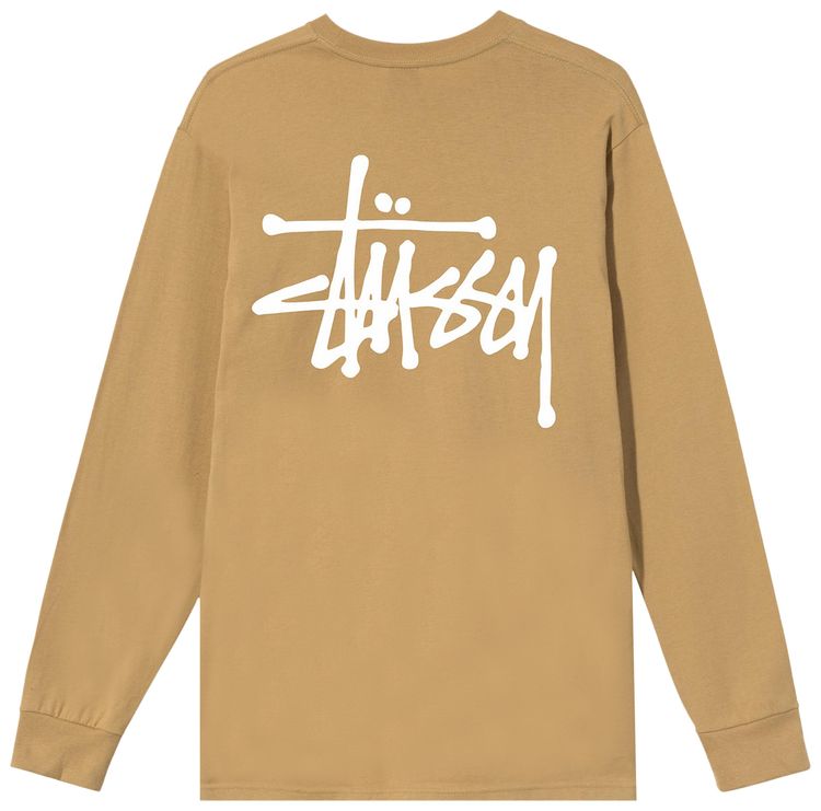 Stussy Basic Long Sleeve Tee Khaki