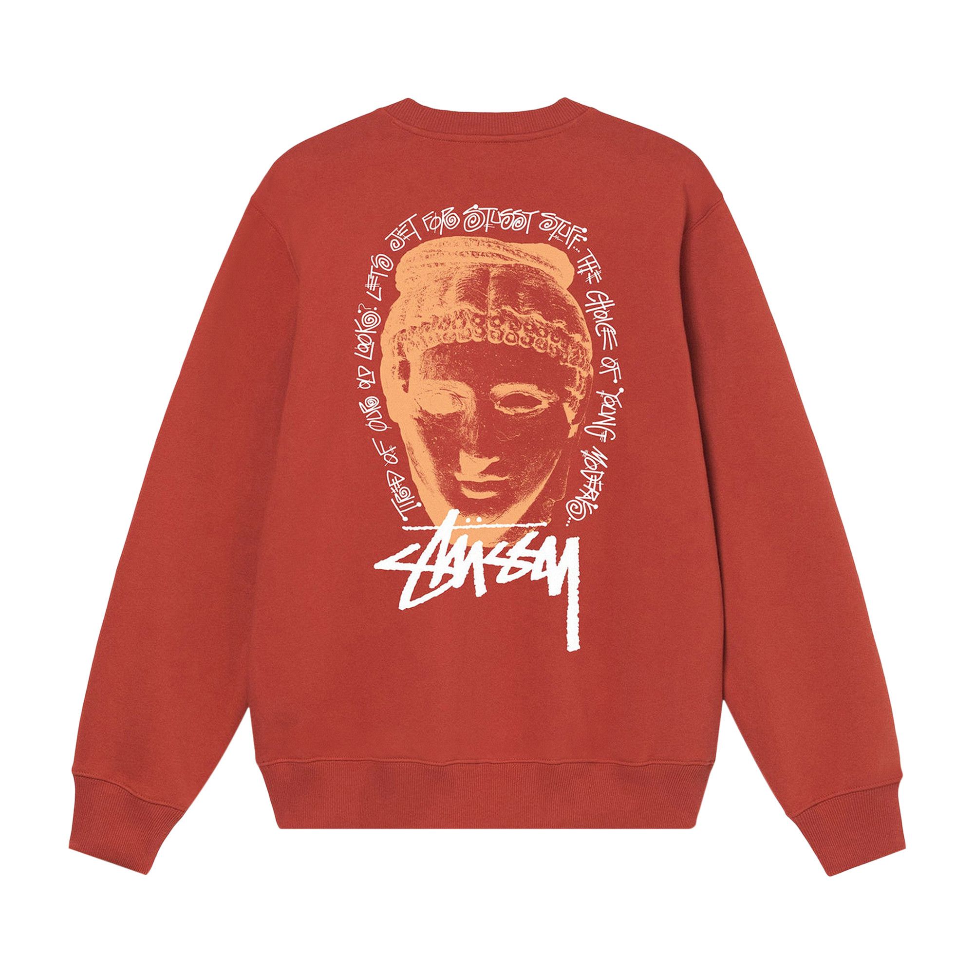 トップス STUSSY YOUNG MODERNS CREW XL Buy Stussy Young Moderns Crew 'Brick' - 1914753 BRIC | GOAT