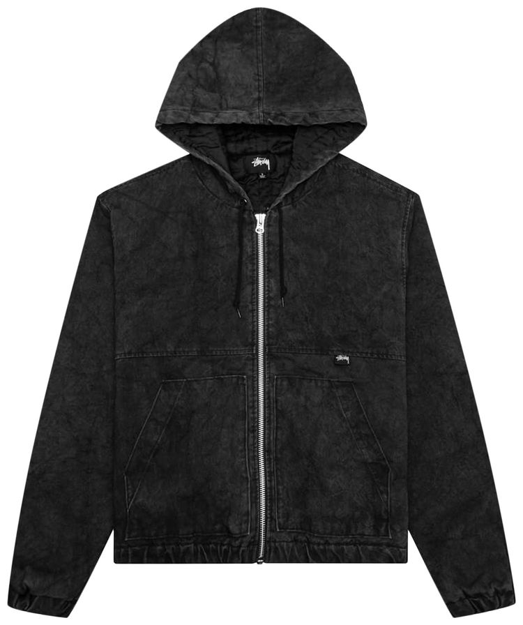 Stussy Washed Canvas Insulated Jacket Black