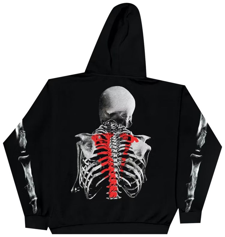 Vlone x NBA Youngboy Bones Hoodie Black