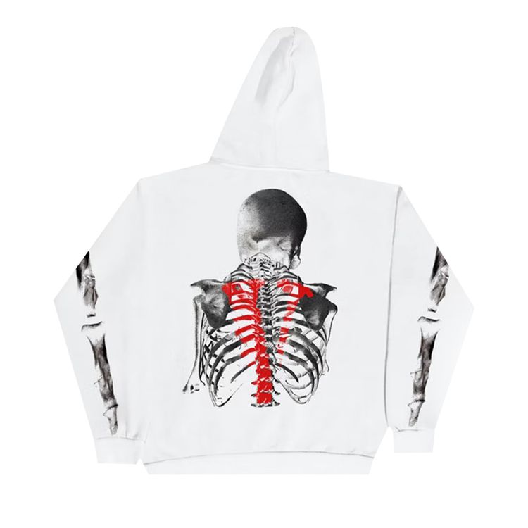Vlone x NBA Youngboy Bones Hoodie White