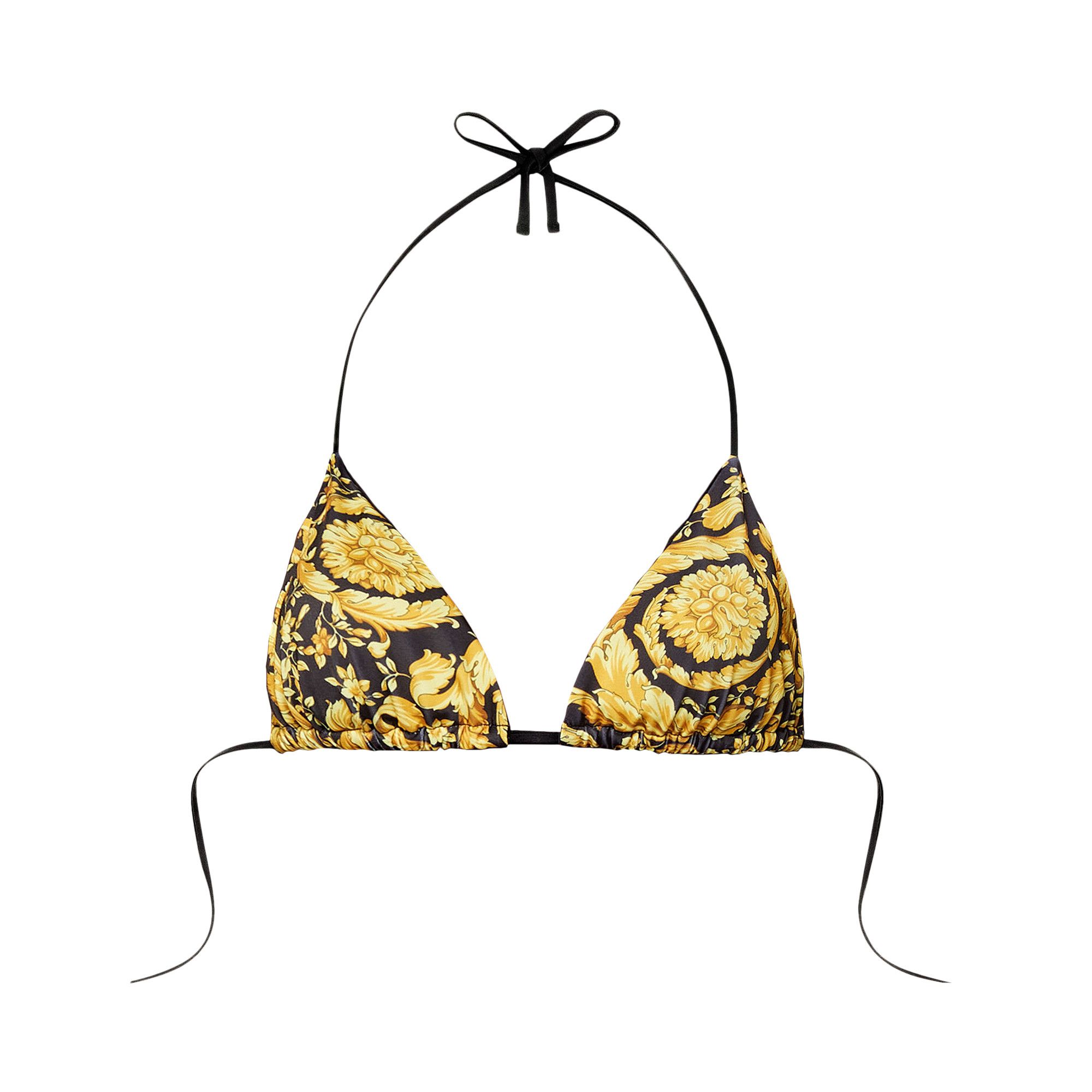 Buy Versace Barocco Print Bikini Top 'Black/Gold' - ABD05026