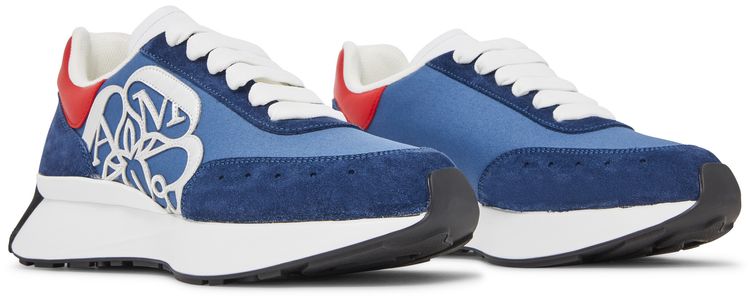 Alexander McQueen Wmns Sprint Runner Blue Silver