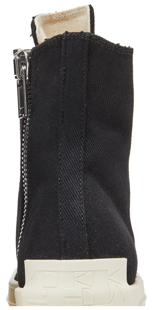 Rick Owens Wmns DRKSHDW Fogachine Cotton Denim High Black Milk