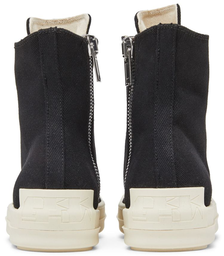 Rick Owens Wmns DRKSHDW Fogachine Cotton Denim High Black Milk