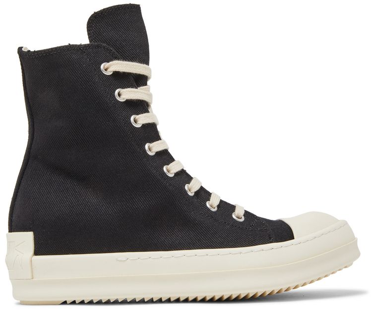 Rick Owens Wmns DRKSHDW Fogachine Cotton Denim High Black Milk