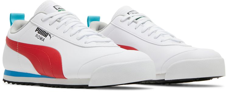 Puma Roma Game White High Risk Red
