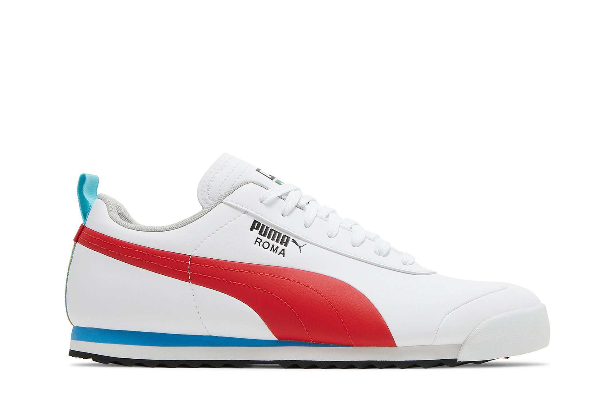 Puma roma hotsell white red