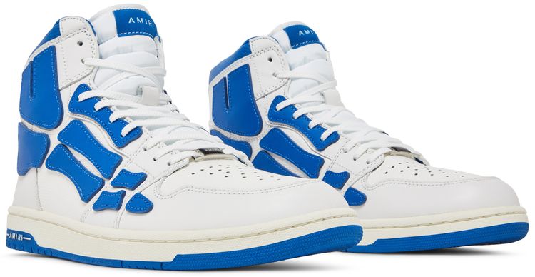 Amiri Skel Top High White Blue