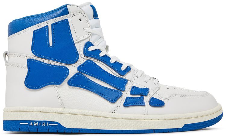 Amiri Skel Top High White Blue