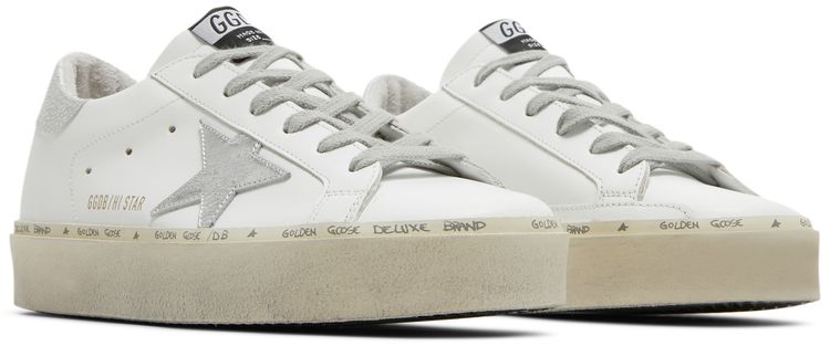 Golden Goose Wmns Hi Star White Silver