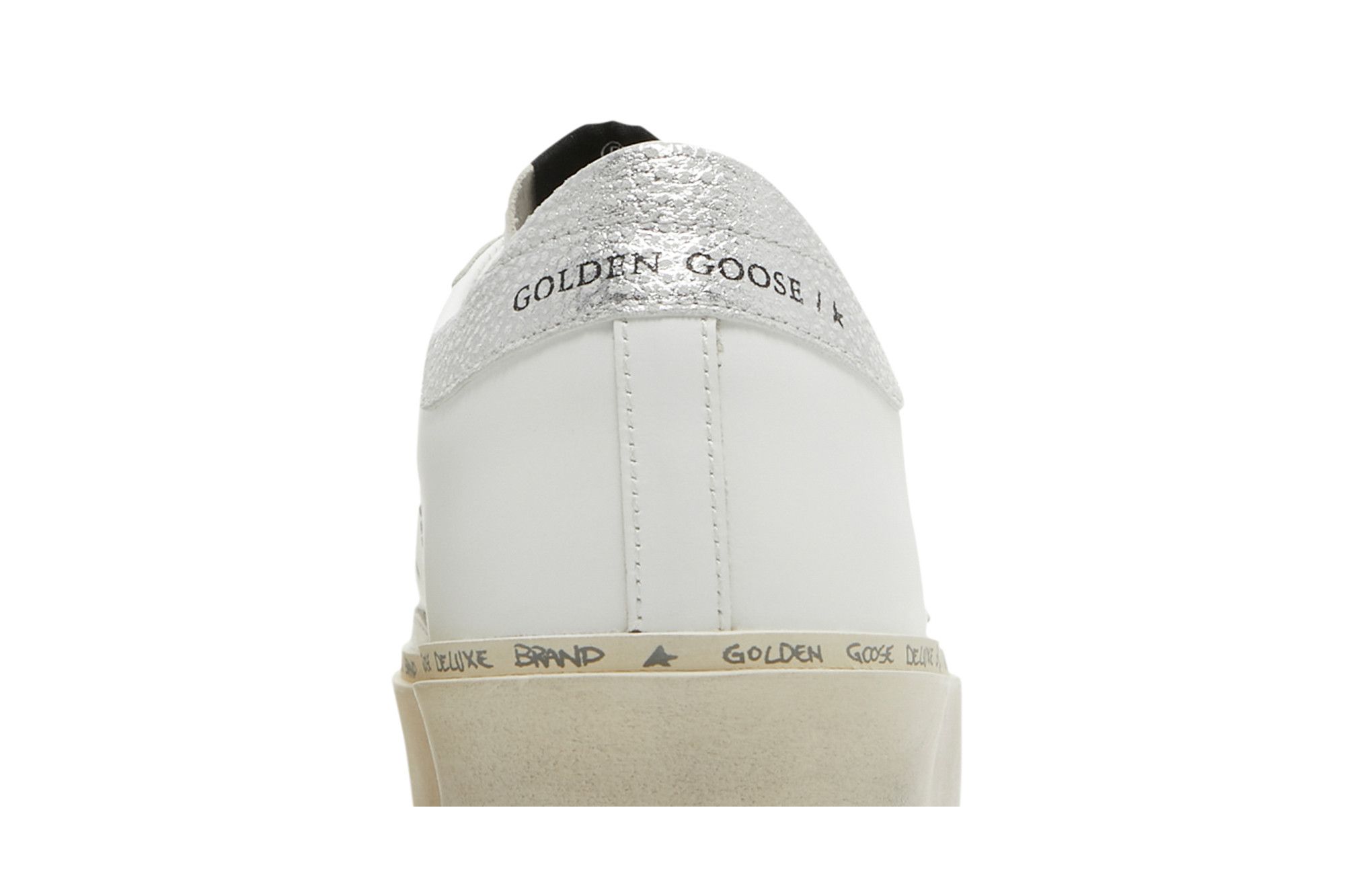 Buy Golden Goose Wmns Hi Star 'White Silver' - GWF00118