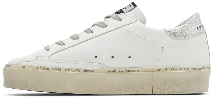 Golden Goose Wmns Hi Star White Silver