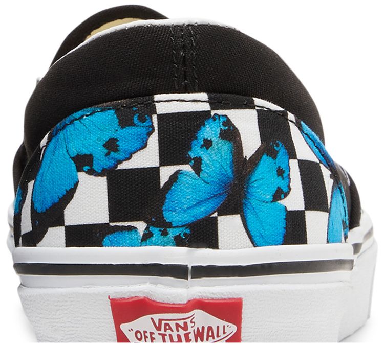 Vans Classic Slip On Butterfly Checkerboard