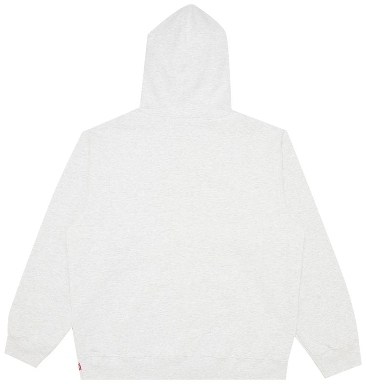 Supreme Bling Box Logo Hooded Sweatshirt Ash Grey