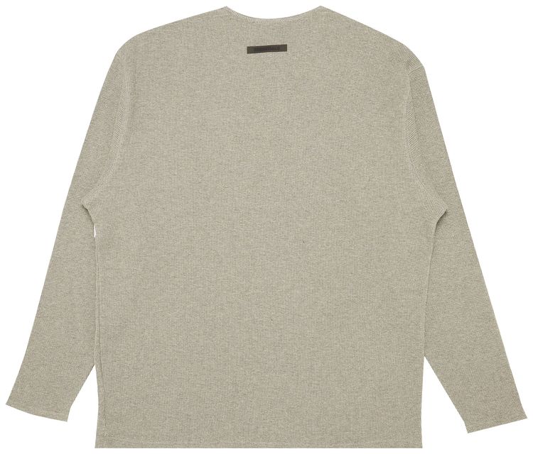 Fear of God Essentials Thermal Henley Long Sleeve Heather