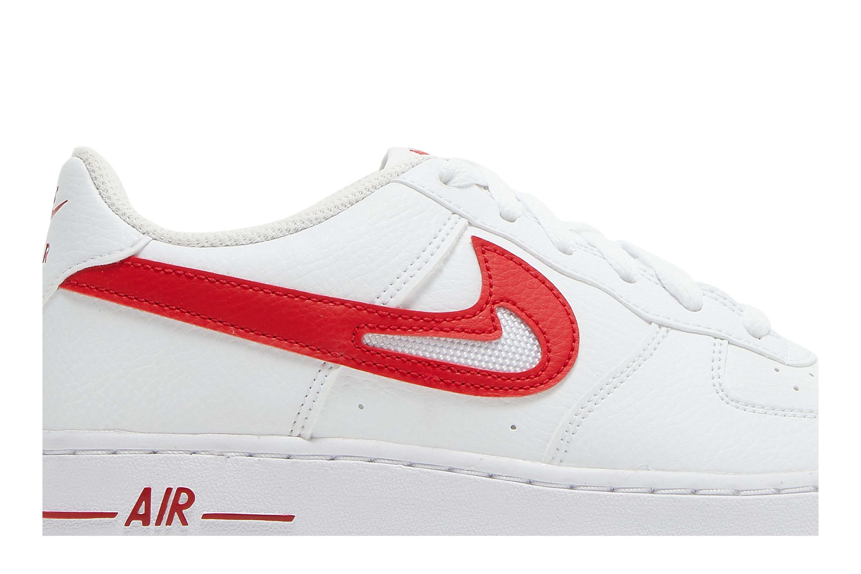 Nike air force 1 wit rood 2025