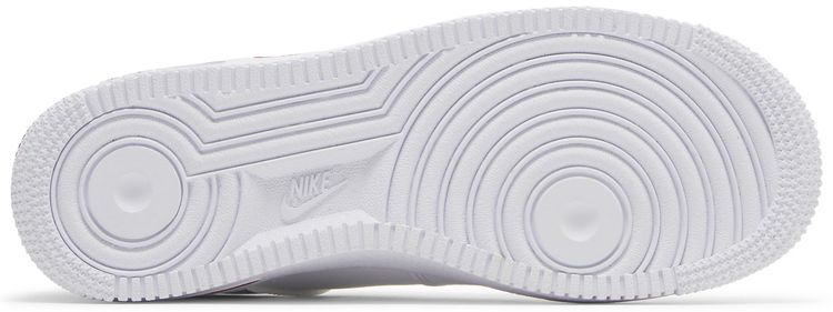 Nike Air Force 1 GS Cut Out Swoosh   White University Red