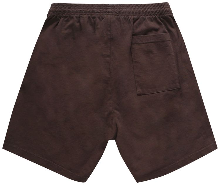 Sporty  Rich Bardot Gym Short ChocolateWhite