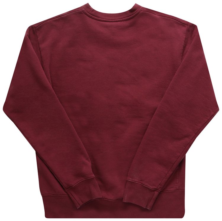 Sporty  Rich Health  Wellness Crewneck MerlotWhite