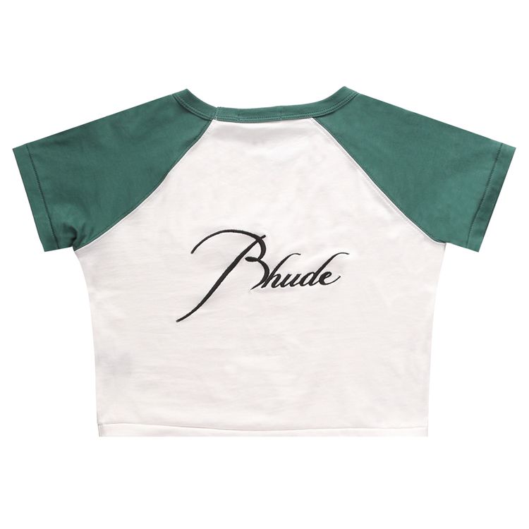 Rhude Logo Baby Tee WhiteGreen
