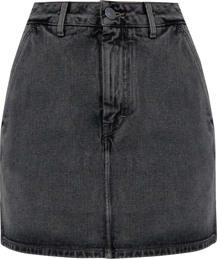Ami Short Denim Skirt 'Black'