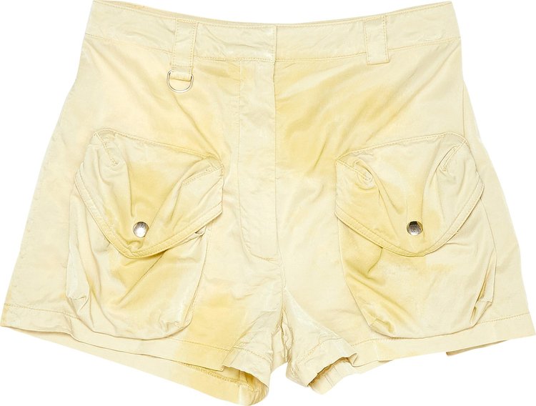 Acne Studios High Waisted Shorts 'Pale Yellow'
