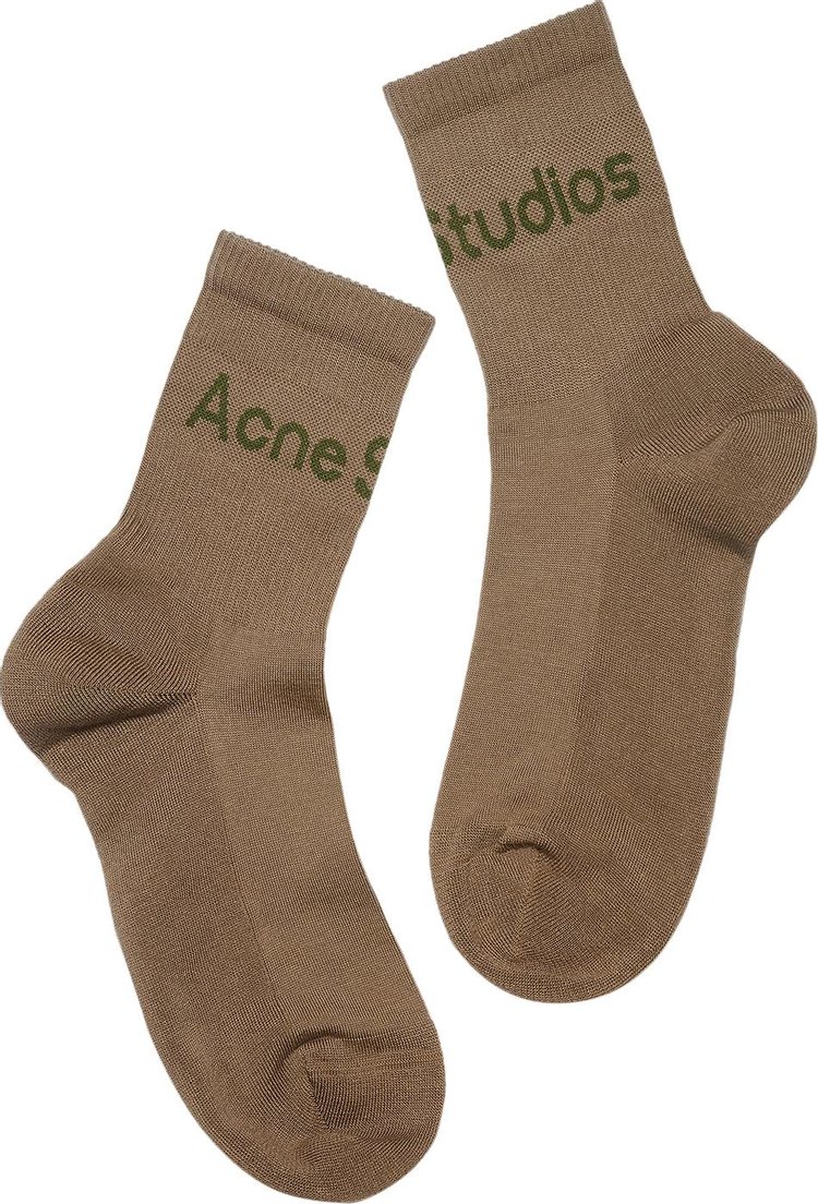 Acne Studios Ribbed Sock 'Khaki Green'