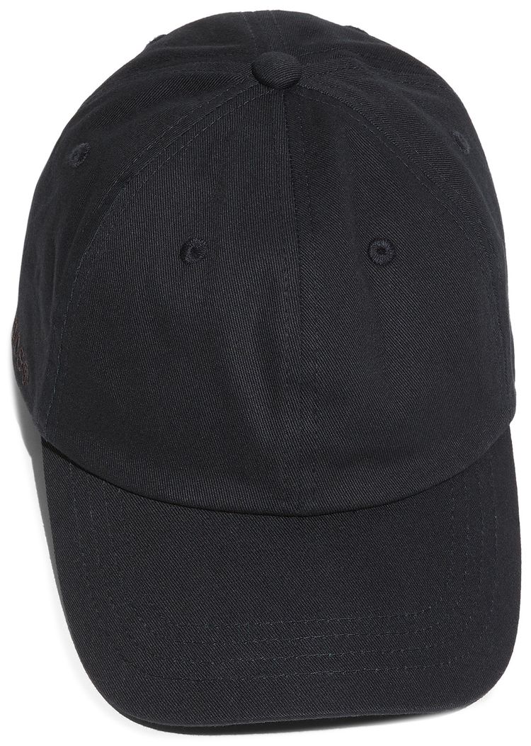 Acne Studios Cotton Baseball Cap Black