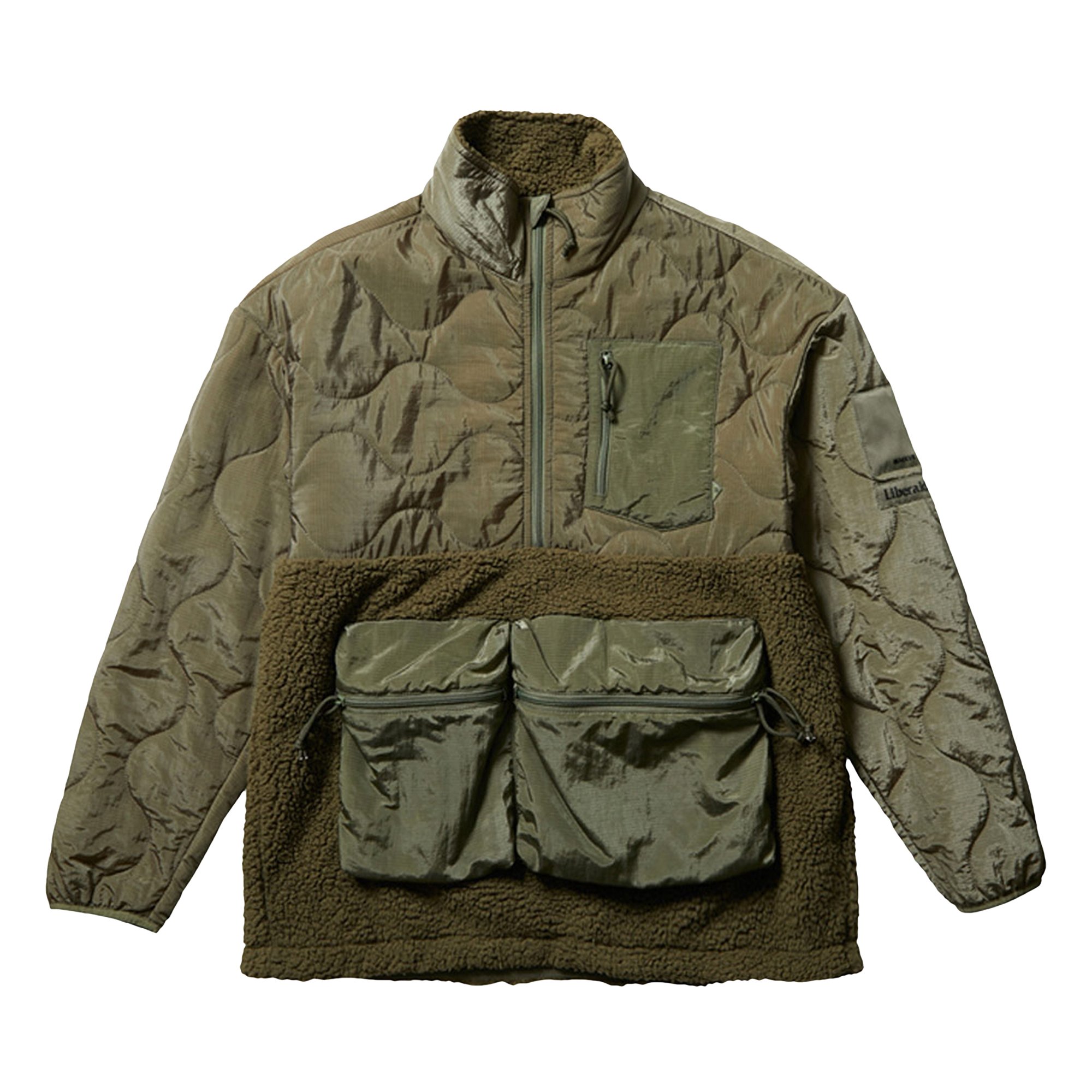 Buy Liberaiders LR Quilted Anorak Jacket 'Olive' - 720052103 OLIV | GOAT