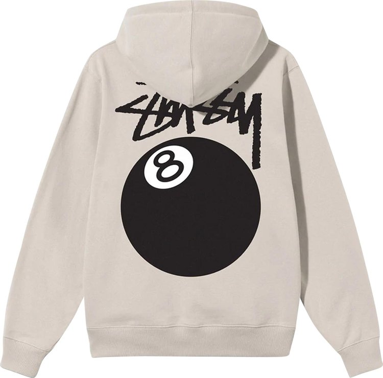 Stussy 8 Ball Zip Hood Smoke