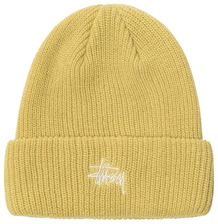 Stussy Stock Cuff Beanie Mustard