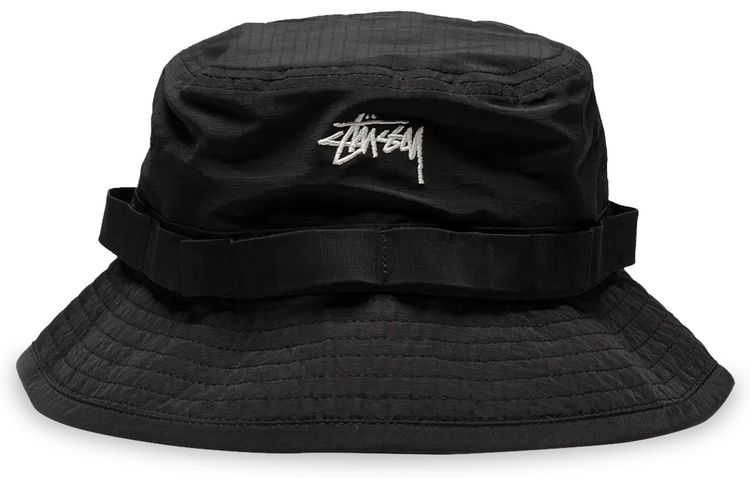 Stussy Nyco Ripstop Boonie Hat Black