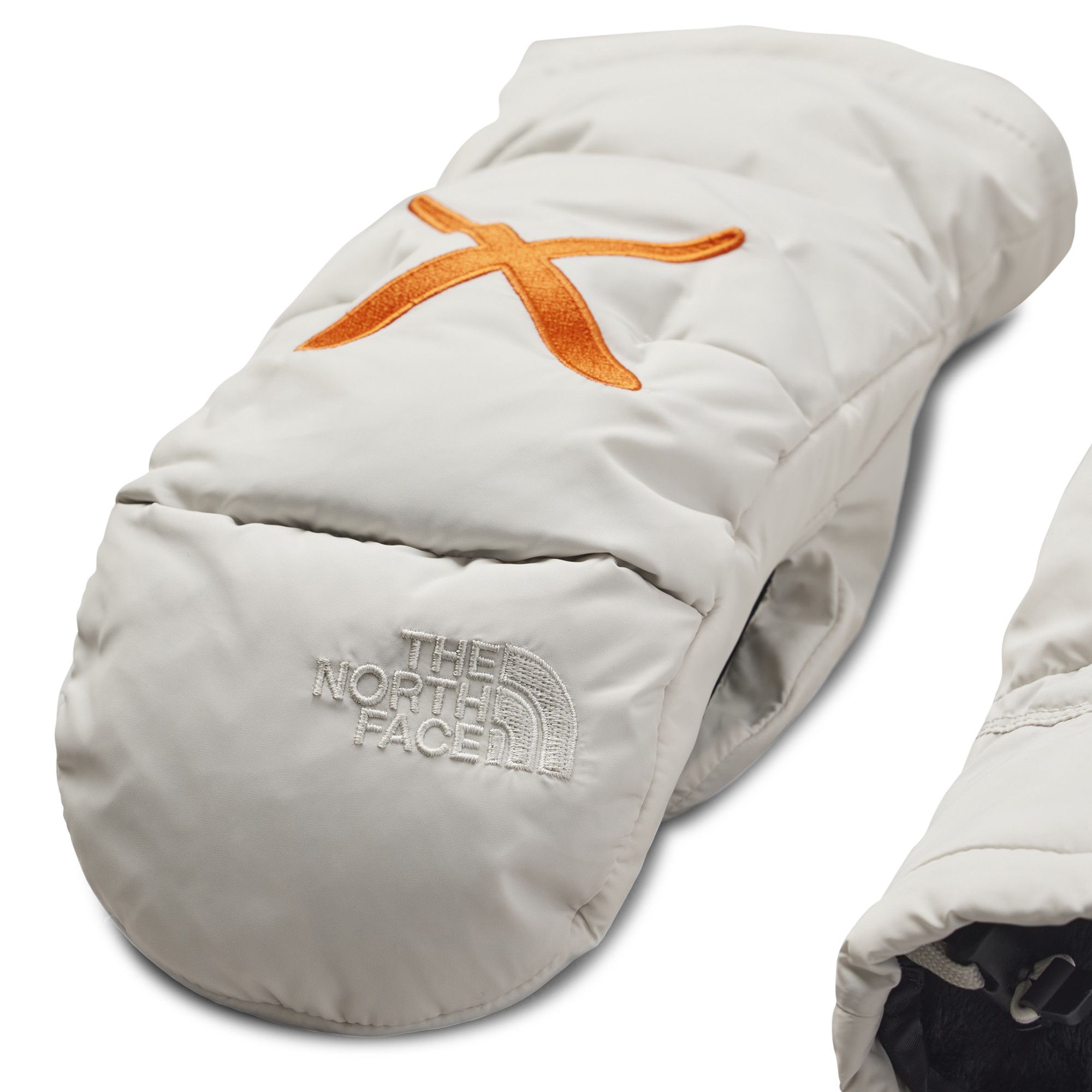 Buy The North Face x KAWS Nuptse Mittens 'Moonlight Ivory
