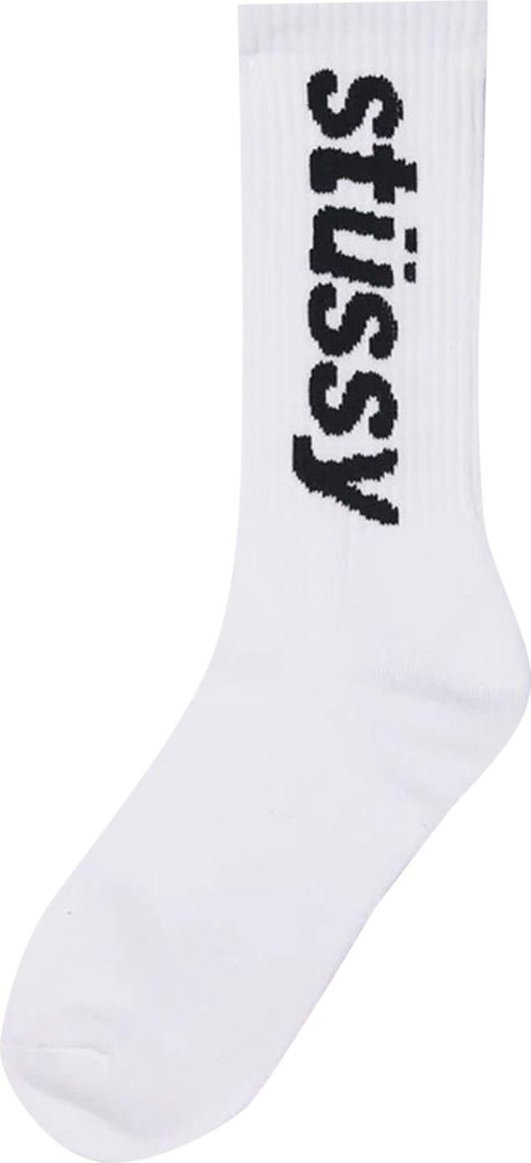 Buy Stussy Helvetica Sock 'White' - 138742 WHIT | GOAT