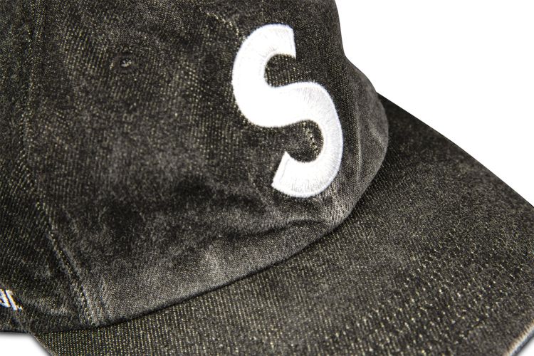 Supreme x Kevlar Denim S Logo 6 Panel Black