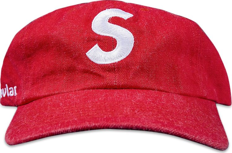 Supreme x Kevlar Denim S Logo 6-Panel 'Red'