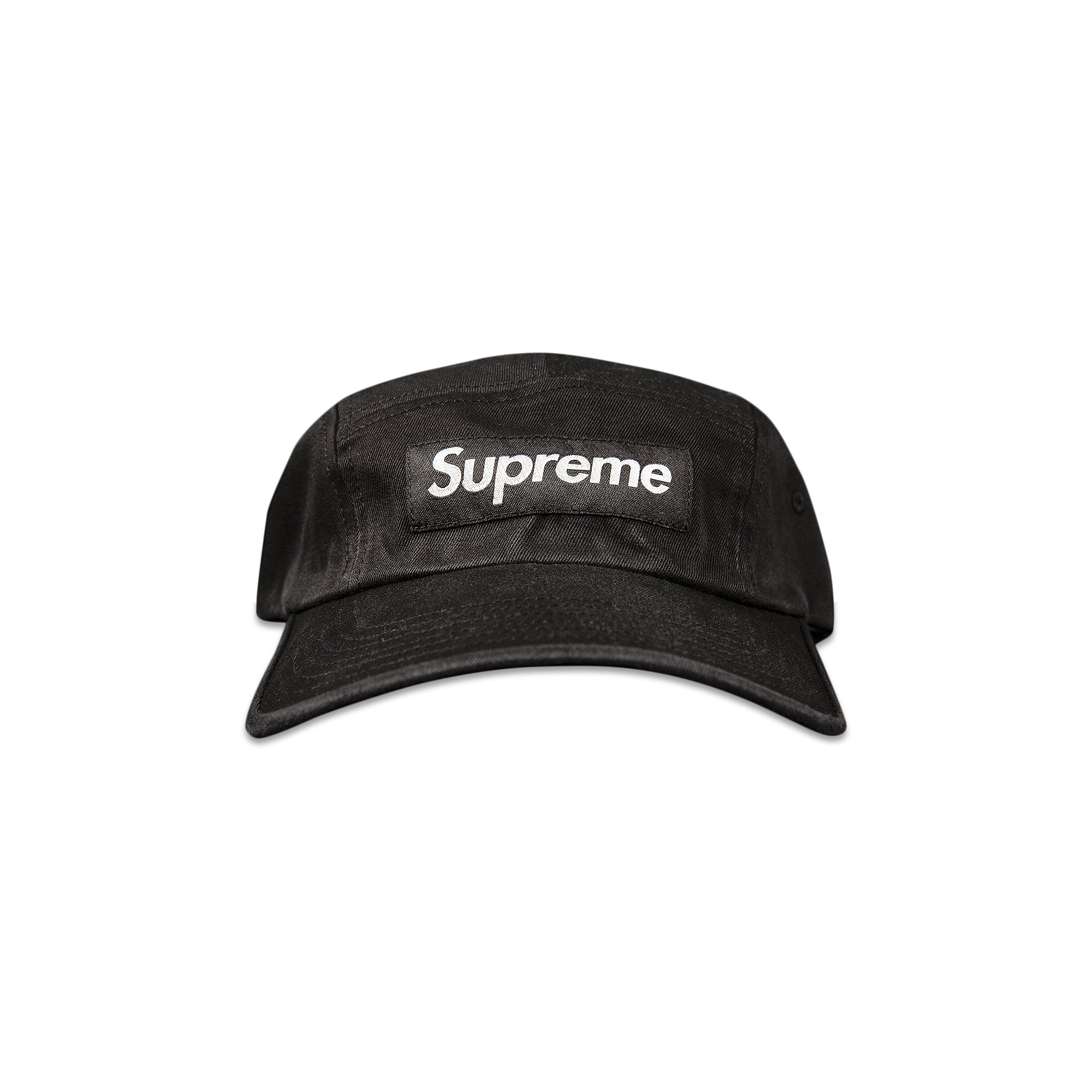 Buy Supreme Washed Chino Twill Camp Cap 'Black' - SS22H106 BLACK